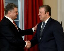 порошенко и премьер-министр Грузии Георгий Квирикашвили