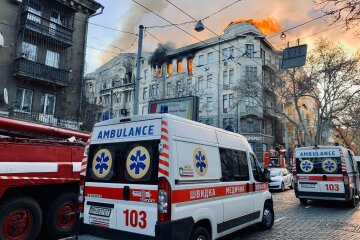 Пожежа в коледжі в Одесі