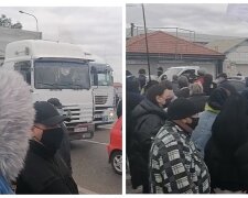 Возмущенная толпа перекрыла въезд в Одессу, выдвинуто требование: кадры с места