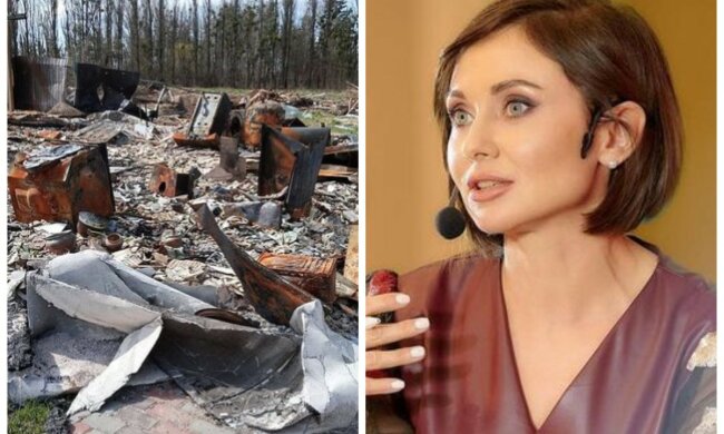 "Не залишилося нічого": українська ведуча показала зруйнований російськими окупантами будинок