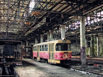 завод, трамвай