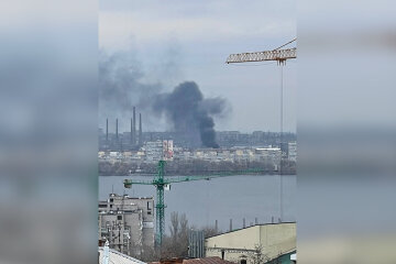 Масштабна пожежа розгорілася на лівому березі Дніпра, відео: боротьба з вогнем затягнулася на пів години