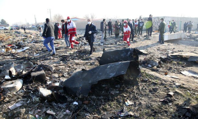 Крушение самолета в Иране