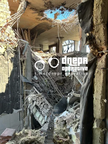 ракетный обстрел Днепра, разрушения