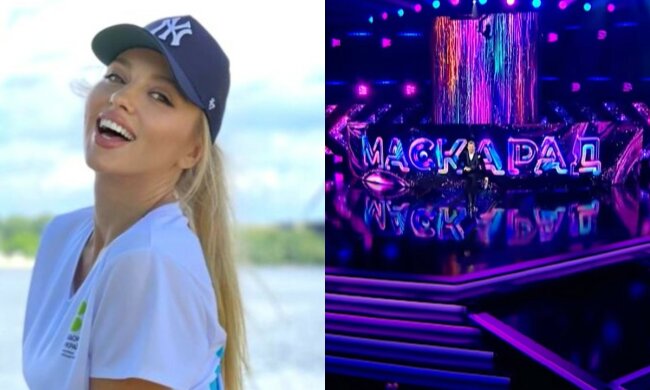 Олю Полякову "узнали" под маской Гусыни на шоу "Маскарад": "Очень красивая"