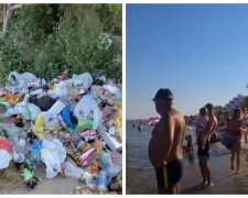 Відпочиваючі перетворили одеський пляж на смітник, відео: "приносять їжу, а забирати сміття не хочуть"