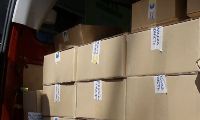 Безкоштовні продукти для ВПО у Миколаївській області