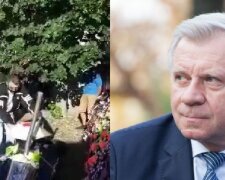 Труну і вінки привезли до дому Якова Смолія, фото: у НБУ повідомили, що сталося