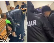 Буйна дівчина влаштувала дебош у поліції: кадри ганьби з Одеси