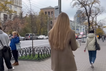 осінь, Київ, Хрещатик, українці, люди