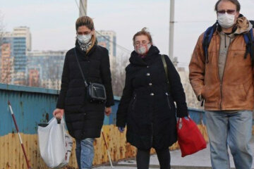 карантин, люди, маски