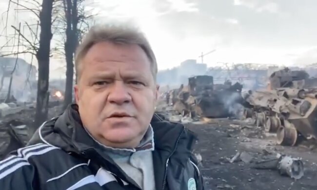 ЗСУ знищили величезну колону техніки агресора під Києвом: Мер Бучі поділився кадрами