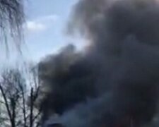 Сильна пожежа спалахнула під Києвом, десятки людей евакуйовано: деталі НП