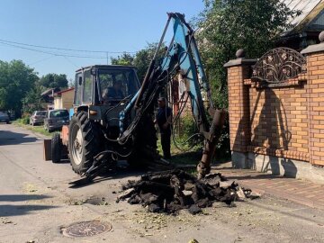 Аварія водопроводу в Рівному