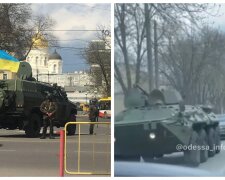 Много военной техники с автоматчиками замечено на улицах Одессы: кадры и что происходит