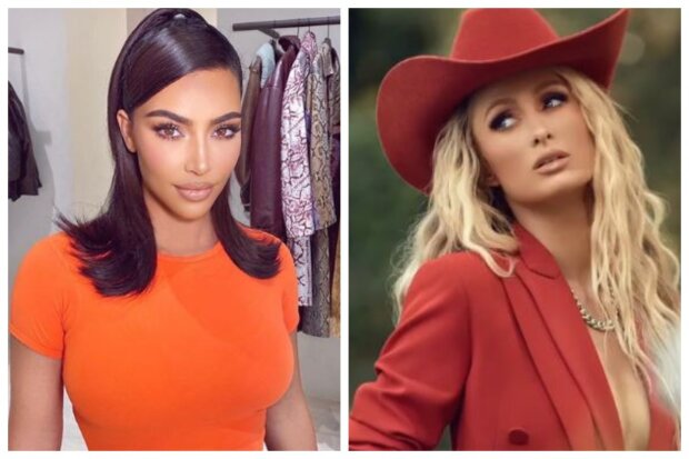 paris hilton, kim kardashian