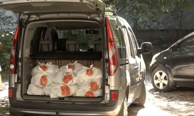 Гуманитарная помощь для пенсионеров в Харьковской области