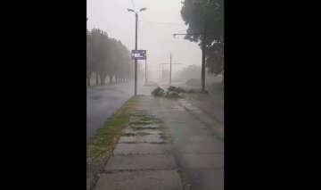 в Каменском местные жители увидели ураган