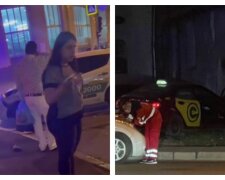 У Харкові зіткнулися два авто таксі, постраждали маленькі діти: фото з місця