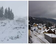 "Диво в жовтні": сніг обрушився на Україну, кадри зимової казки