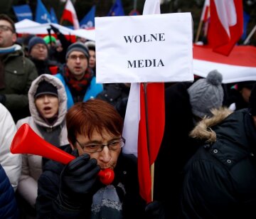 Польша, протесты, СМИ