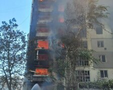 Пожар после российской атаки, Орехов