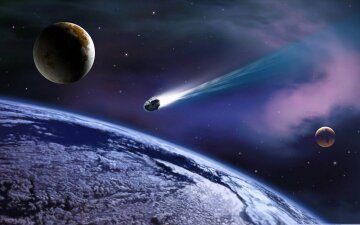 космос галактика вселенная астероид комета