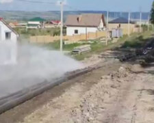 В Крыму расхваленный водопровод МО РФ прорвало через месяц: "На тяп-ляп"