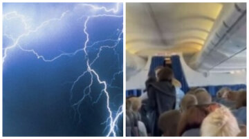 Молния шарахнула в самолет с россиянами, появились кадры: "Все перепугались, а потом..."