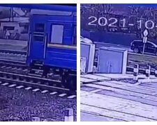 Юную девушку сбил поезд на переезде под Харьковом: видео момента