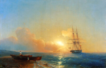 Ivan Constantinovich Aivazovsky — Fishermen on the Coast of the Sea 1852
