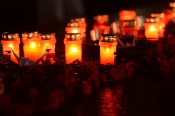 свечи, траур