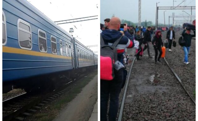 Поезд Одесса-Ковель переехал человека, кадры: "Людям добираться самим"