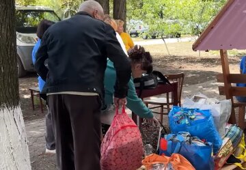 Гуманитарная помощь для пенсионеров в Харьковской области