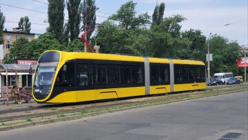 транспорт, трамвай, Київ