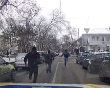Полиция устроила погоню в центре Одессы: видео переполоха