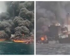 "Все в огне, дым до небес": взорвался нефтяной танкер с людьми на борту, первые подробности ЧП