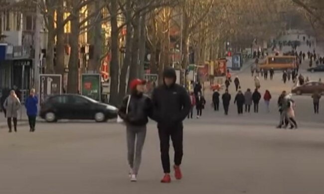 украинцы, карантин, улица