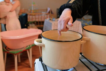 кастрюля, газ, горячая вода, коммуналка