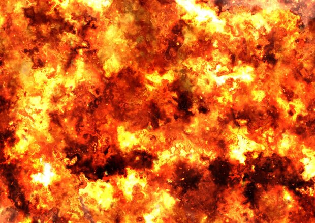 взрыв огонь пожар пламя