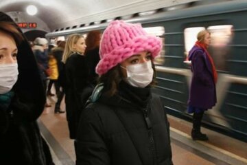 метро, маски, вирус
