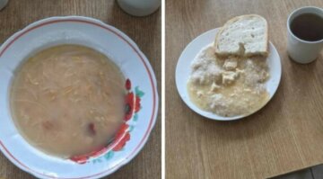 Украинца возмутил обед его ребенка в школе, фото: "Надо кормить дома"