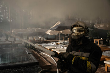 пожар под Киевом
