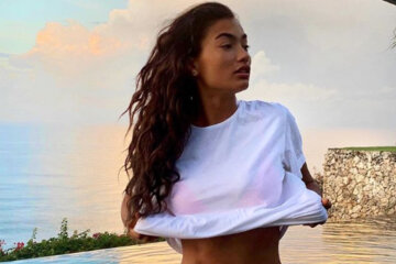 Келли Гейл из Victoria's Secret уединилась с любовником, шалости попали на камеру: "Высунула язык и..."