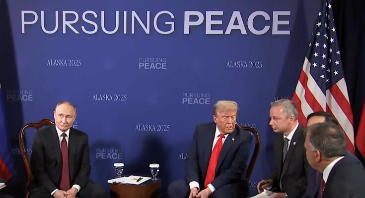 трамп, путин, Аляска