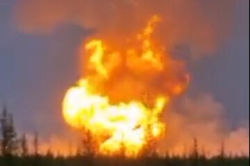 Палаючий "Газпром": з'явилися кадри нової вогняної НП в росії, небо стало червоним