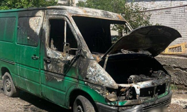 поджог авто ЗСУ