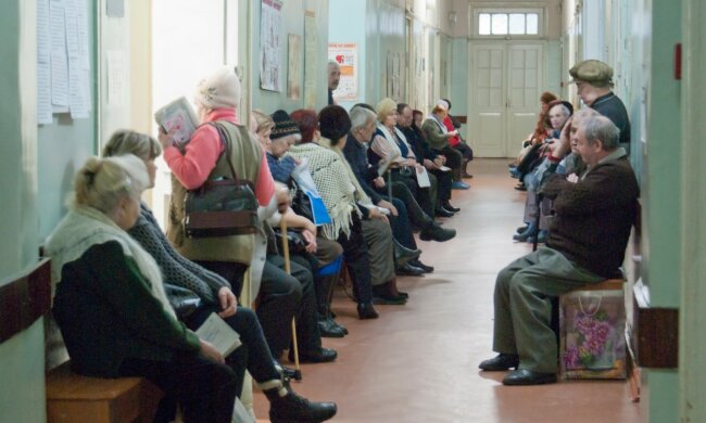 очередь в больнице