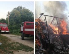 Спека викликала пожежу на Одещині, рятувальники не могли загасити: кадри НП