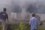 пожар, автобус, Харьков